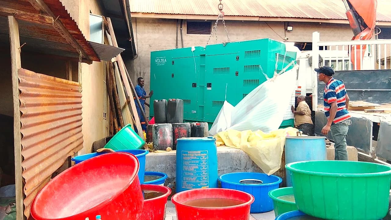EmersonEIMS site work during the Migori generator installation