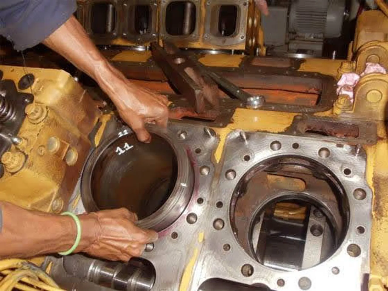 Generator engine component repair