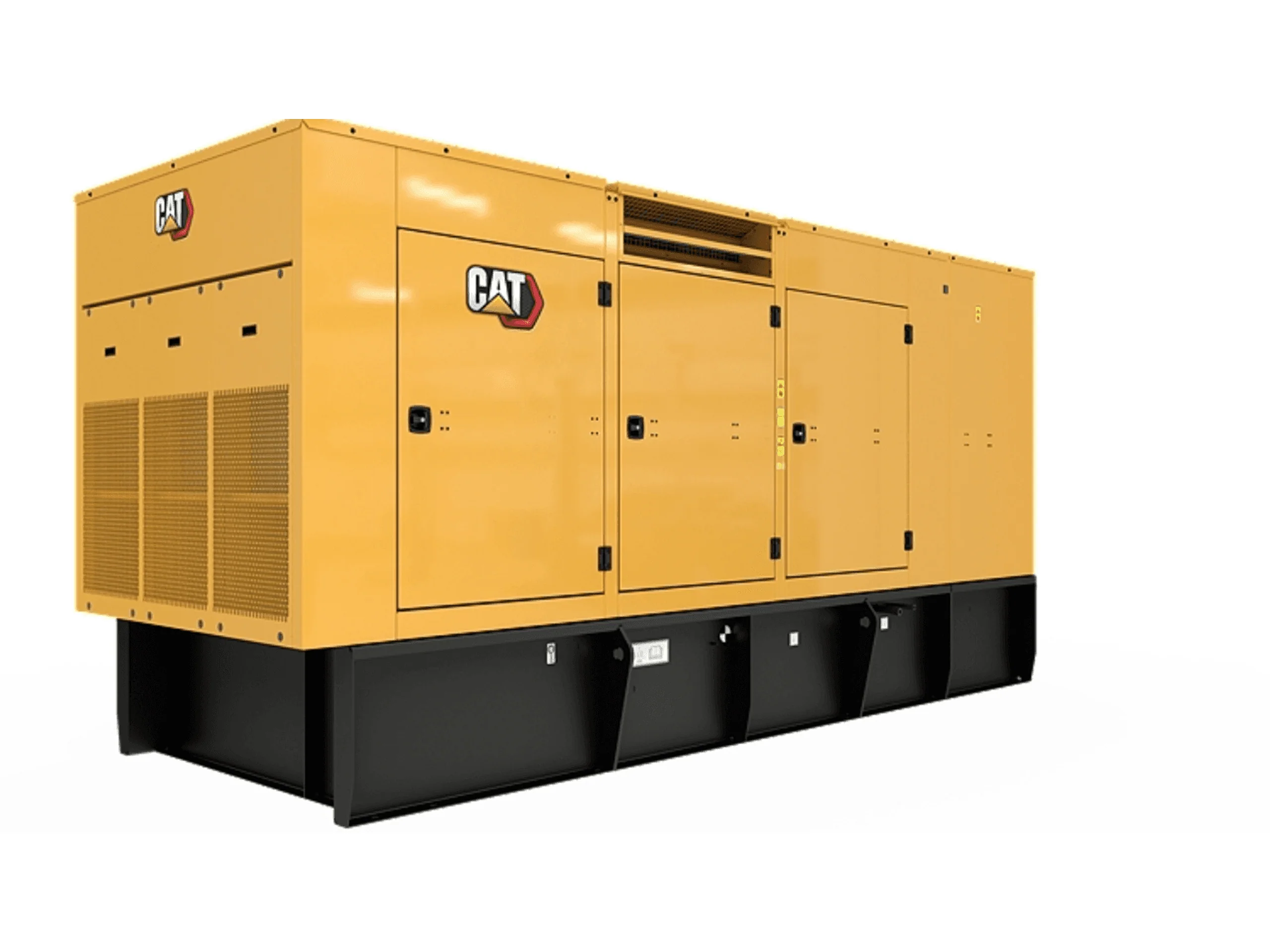 Caterpillar super silent canopied diesel generator studio shot
